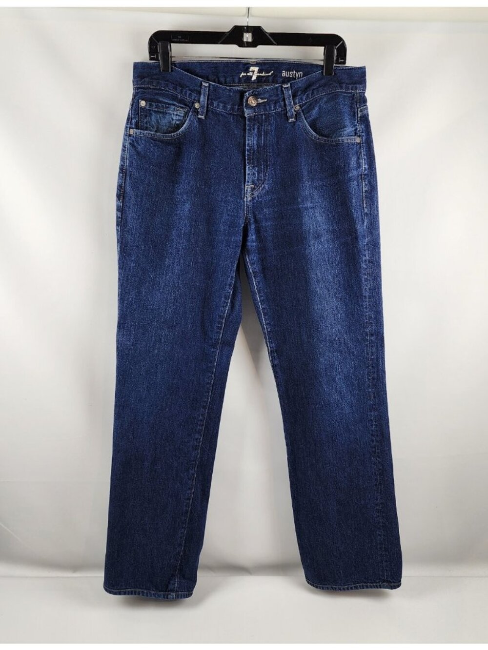 7 For All Mankind Jeans Mens 32x31 Austyn Straight Mid Rise Blue